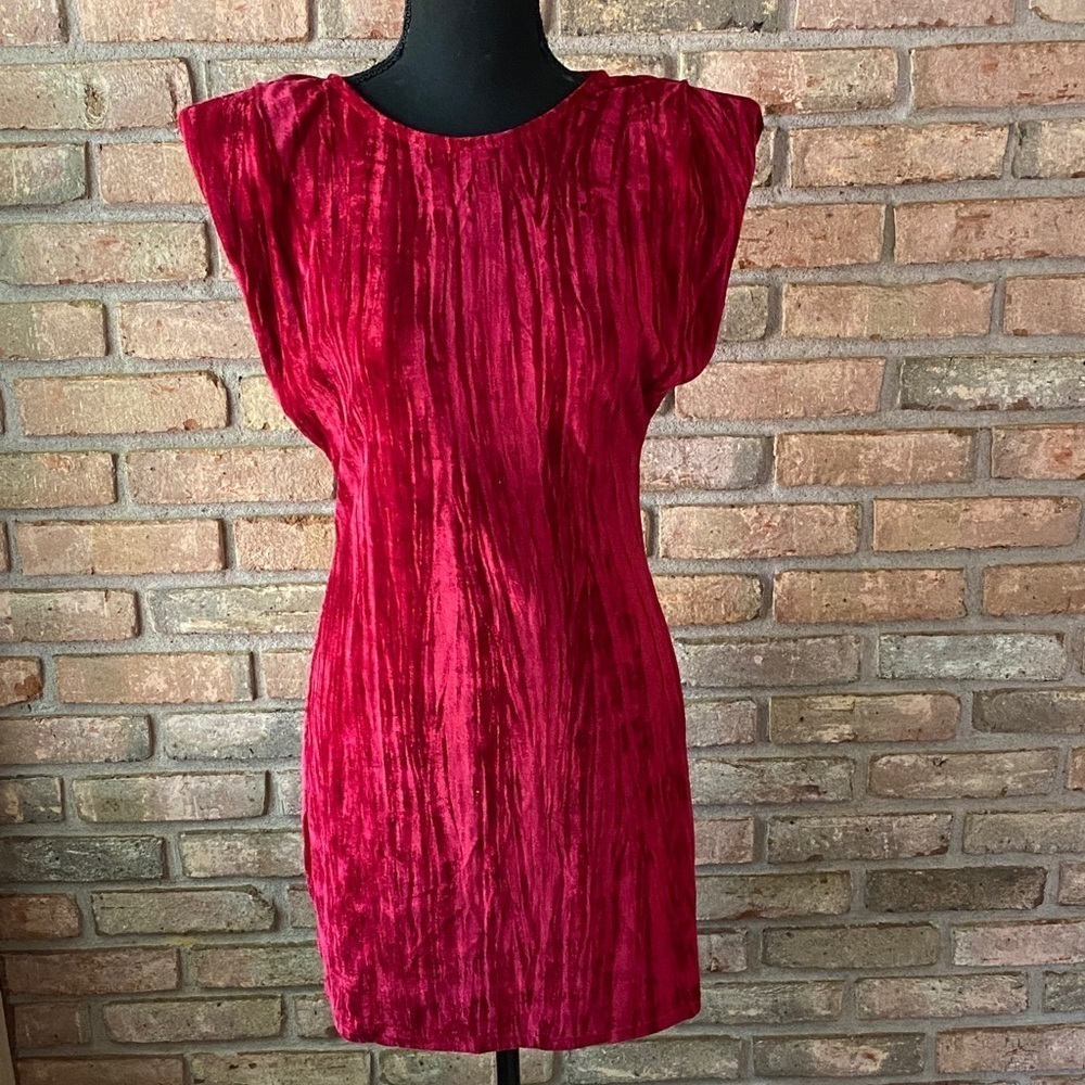 New In Vibrant Red Mini Dress
